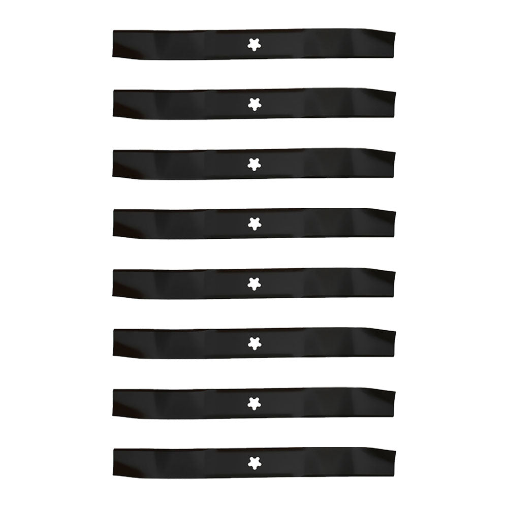 (8) Mulching Lawn Mower Blades 5pt Star Fits Sears Fits Craftsman 134149