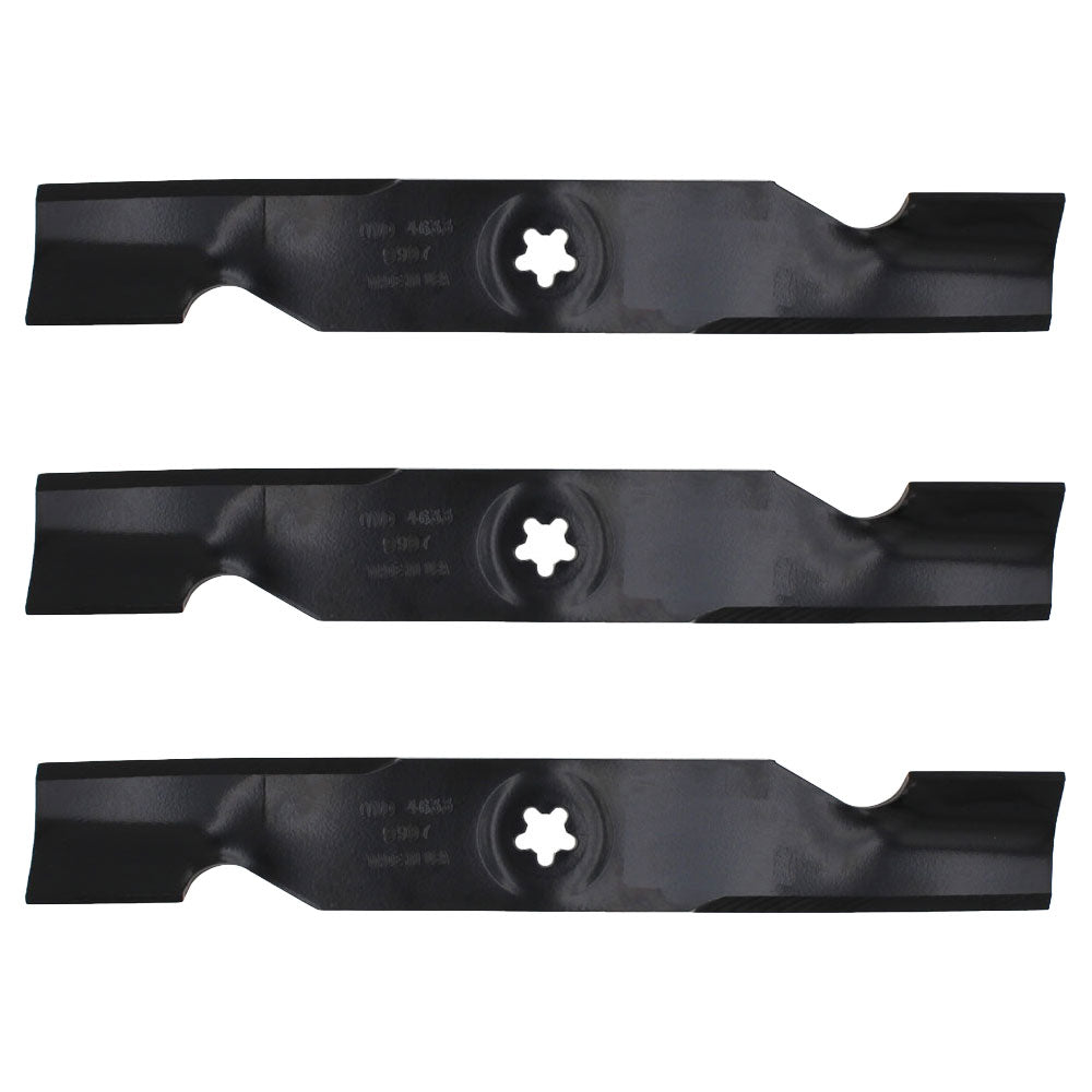 3PK Oregon Lawn Mower Blades for 48 Fits Husqvarna YTH2148 YTH2248 YTH2348 YTH24