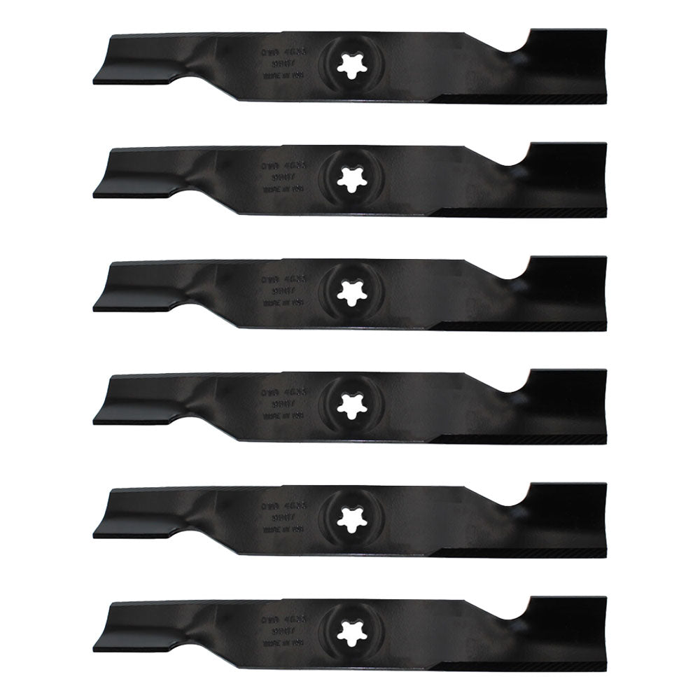 340-222 (6) Blades Fits AYP Fits Craftsman Fits Husqvarna 48" Lawn Mower Deck