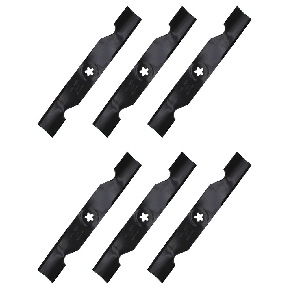 340-222 (6) Blades Fits AYP Fits Craftsman Fits Husqvarna 48" Lawn Mower Deck