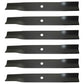 Qty. 6: Lawn Mower Blade
 Fits Exmark Replaces 110-6837-03