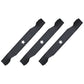 Set of 3 137380 532137380 Blades for 50" Deck Fits Craftsman Fits Poulan AYP