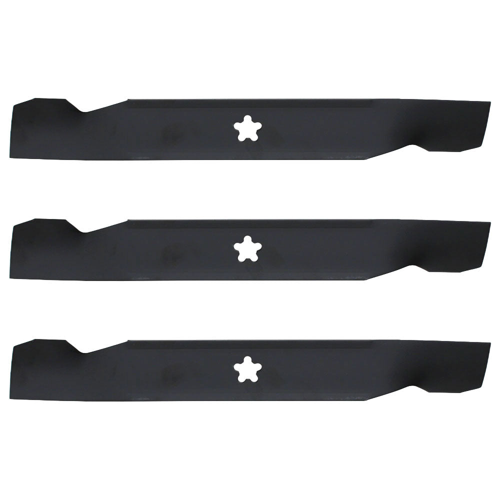(3) Lawn Mower Blades For 50" Deck Fits AYP 137380 Fits Husqvarna Fits Poulan