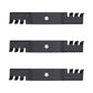 Qty 3: Toothed Mulching Mower Blade
 Fits Husqvarna Replaces 532 18 72-55