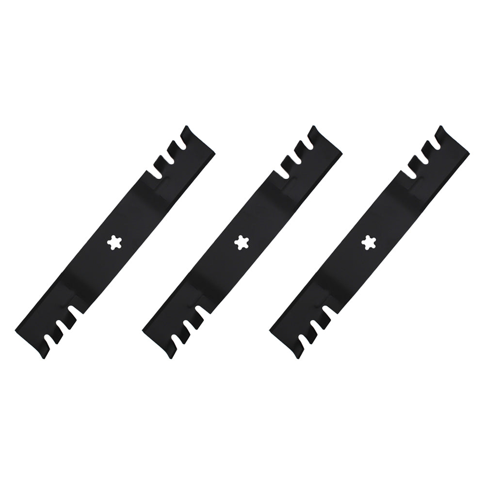 Three (3) New Aftermarket Replacement Toothed Mulching Blades 532 18 72-55