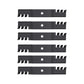 (6) Toothed Mulching Blades 532 18 72-55 Fits Husqvarna 3 Blades for a 54" Deck