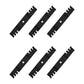(6) Toothed Mulching Blades 532 18 72-55 Fits Husqvarna 3 Blades for a 54" Deck