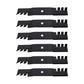 (6) Toothed Mulching Blades 532 18 72-55 Fits Husqvarna 3 Blades for a 54" Deck
