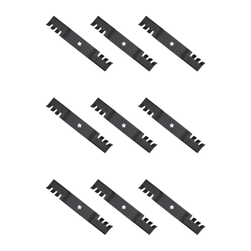 Qty 9: Toothed Mulching Mower Blade
 Fits Poulan Replaces LAB50-0112_x9