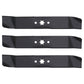 Qty 3: Mulching Mower Blade Fits Cub Cadet Replaces 742-04125