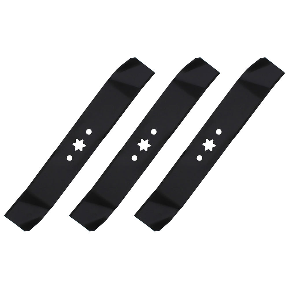 3 New Aftermarket Mower Outer Mulch Blades for 46" Decks 742-0611 742-0644