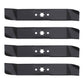 Qty 4: Mulching Mower Blade Fits MTD Replaces 742-0611