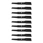 Nine (9) XT1 Mower Blades - XT1 Models GT50 LT50, LX50 - 50'' Fits Cub Cadet