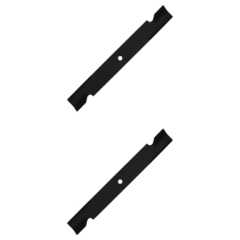 Qty 2: Notched High-Lift Mower Blade
 Fits Hustler Replaces 794685