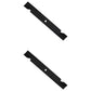 Qty 2: Notched High-Lift Mower Blade
 Fits Gravely Replaces 025124