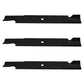 Qty 3: Notched High-Lift Mower Blade
 Fits Bunton Replaces PL7441