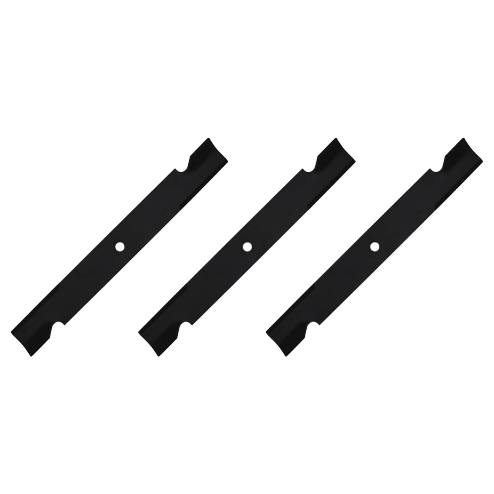 Qty 3: Notched High-Lift Mower Blade
 Fits Bunton Replaces PL7441