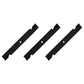 Qty 3: Notched High-Lift Mower Blade
 Fits Bad Boy Replaces 038-2007-00