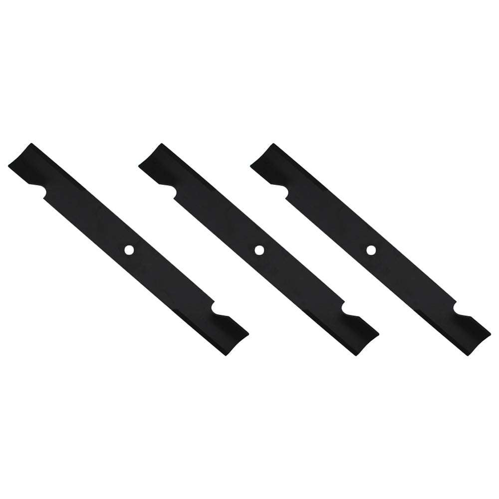 Qty 3: Notched High-Lift Mower Blade
 Fits Hustler Replaces 794685