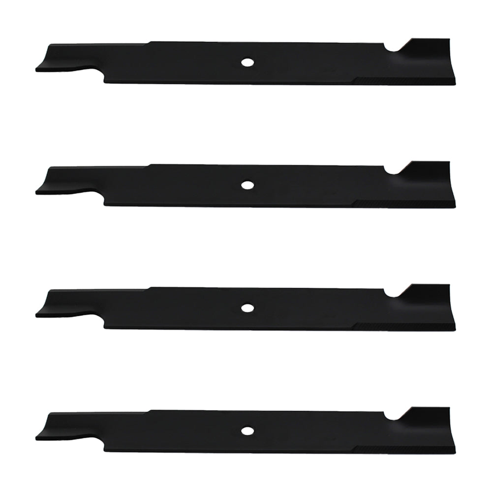 Qty 4: Notched High-Lift Mower Blade Fits Gravely Replaces 025124