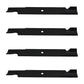 Qty 4: Notched High-Lift Mower Blade Fits Dixie Chopper Replaces 30227-60