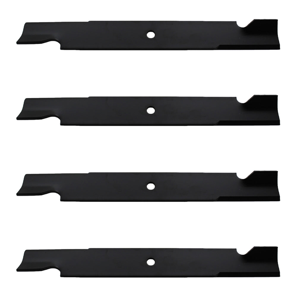 Qty 4: Notched High-Lift Mower Blade Fits Bad Boy Replaces 038-2007-00
