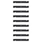Qty 9: Notched High-Lift Mower Blade
 Fits Dixie Chopper Replaces 30227-60