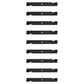 Qty 9: Notched High-Lift Mower Blade
 Fits Gravely Replaces 025124