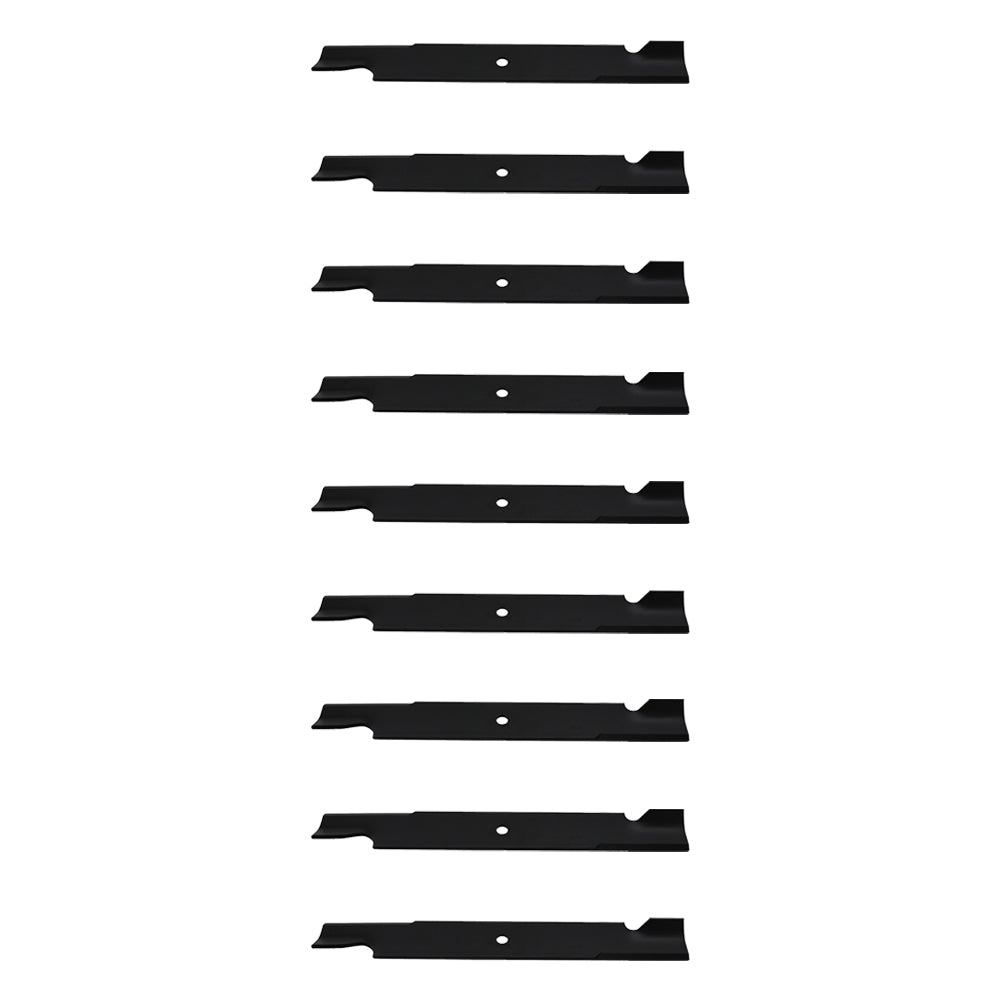 Qty 9: Notched High-Lift Mower Blade
 Fits Exmark Replaces 1-633483