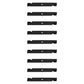 Qty 9: Notched High-Lift Mower Blade
 Fits Dixie Chopper Replaces 30227-60