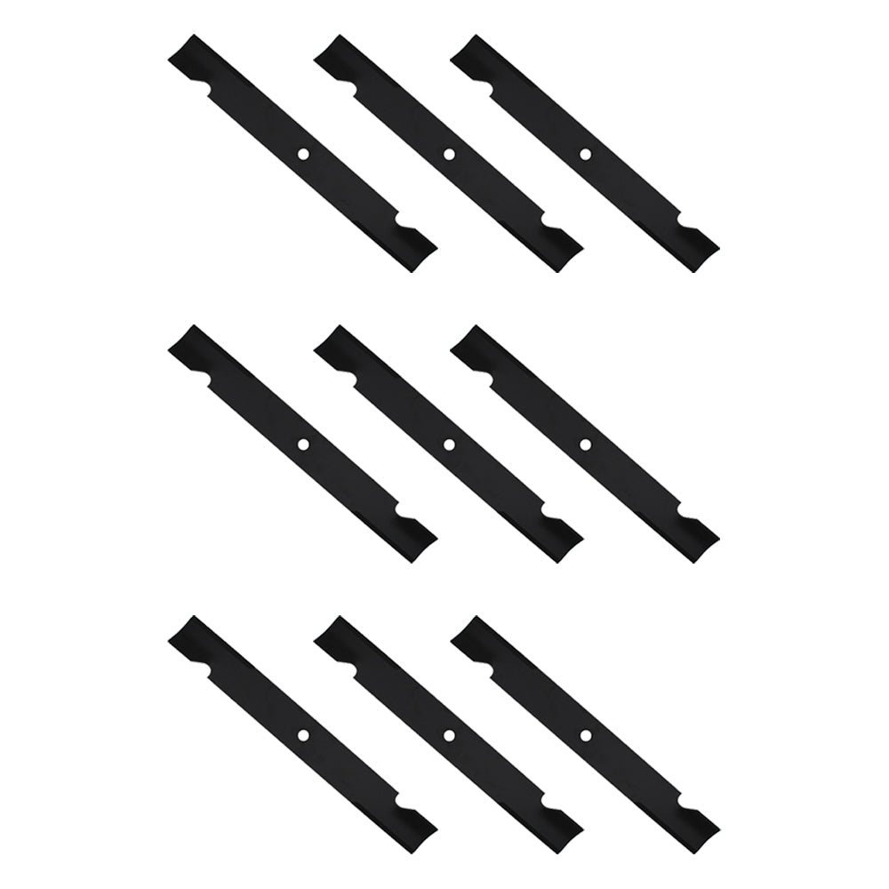 Qty 9: Notched High-Lift Mower Blade
 Fits Gravely Replaces 025124