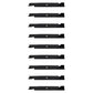 Qty 9: Notched High-Lift Mower Blade
 Fits Toro Replaces 105-7718