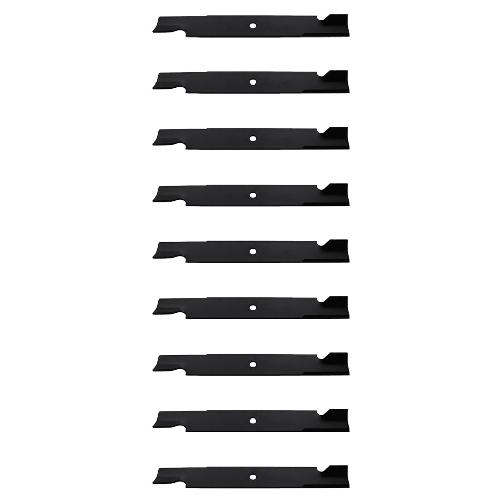 Qty 9: Notched High-Lift Mower Blade
 Fits Hustler Replaces 794685