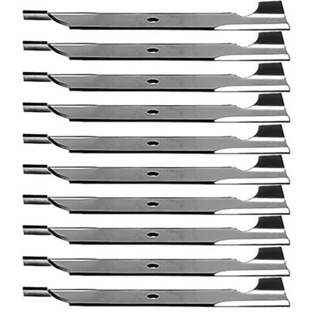 Qty 10: High Lift Notched Mower Blade Fits Exmark Replaces 103-6383