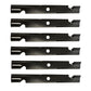 6 High lift Blades Fits 92-209 Oregon 60" Fits Exmark 15/16" Hole 103-6398 103-6