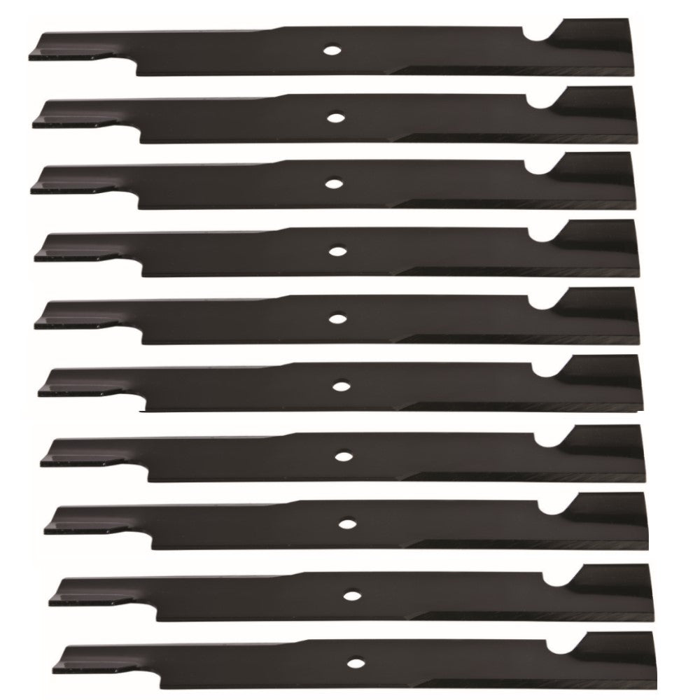 Qty 10: Notched High Lift Mower Blade  Fits Stens Replaces 315-872