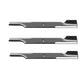 Qty 3: Notched High Lift Mower Blade Fits Snapper Replaces 1-7081