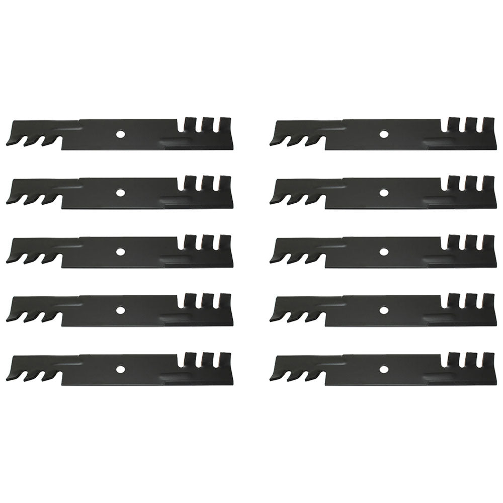 Qty 10: Toothed Mulching Blade Fits Great Dane Replaces D18086