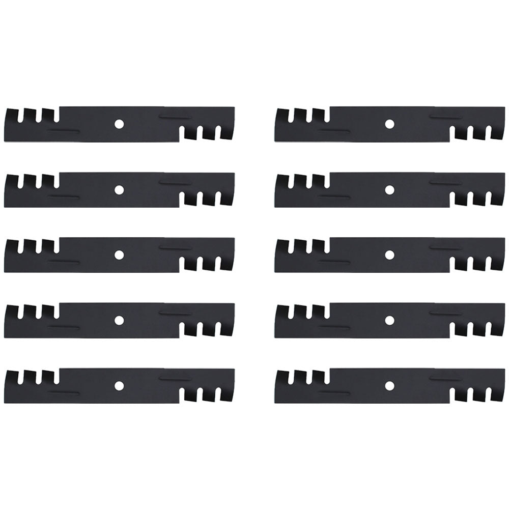 Qty 10: Toothed Mulching Blade Fits Hustler Replaces 795757