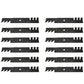 Qty 12: Toothed Mulching Blade Fits Bunton Replaces LAB50-0132_x12