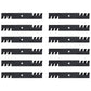 Qty 12: Toothed Mulching Blade Fits Great Dane Replaces D18086