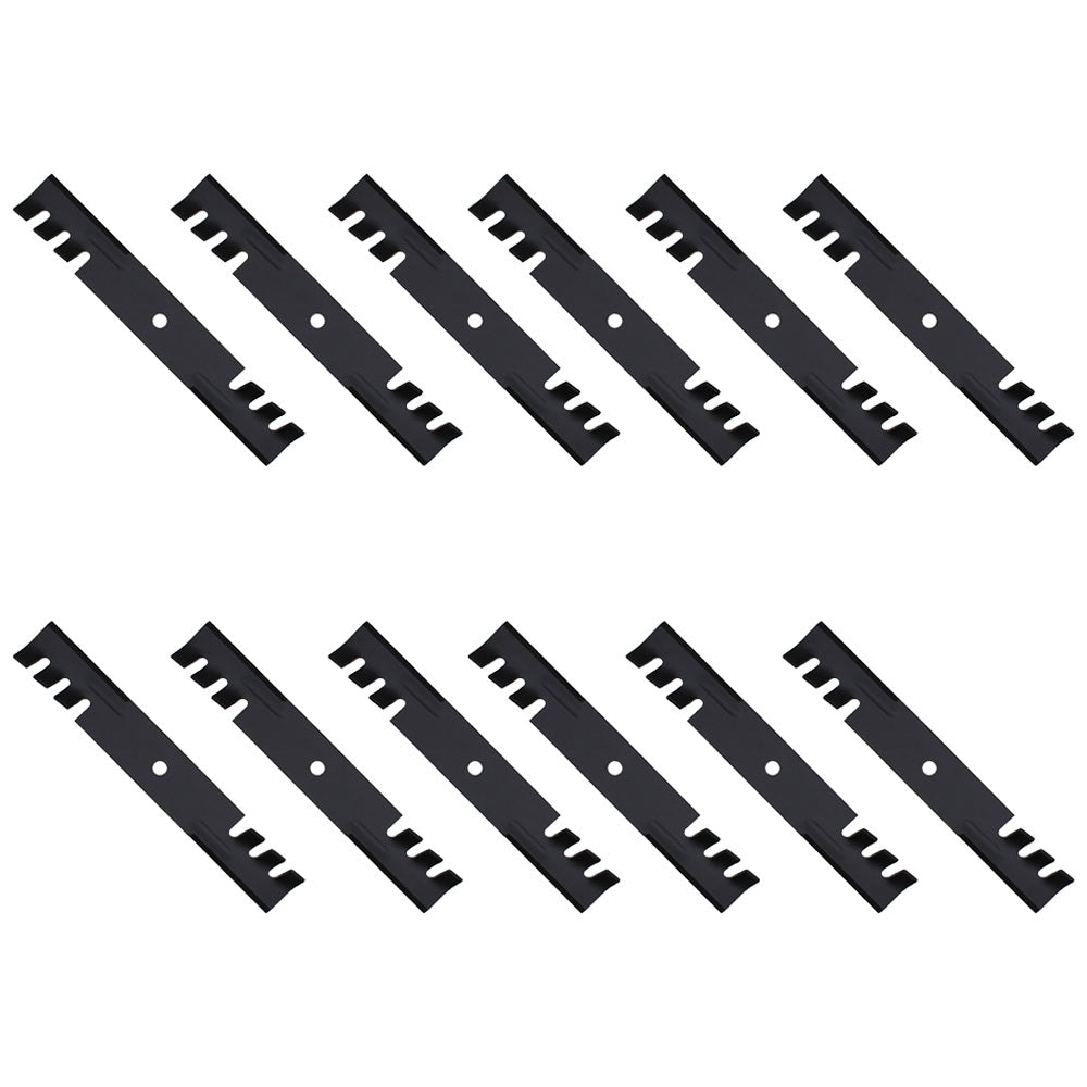Qty 12: Toothed Mulching Blade Fits Toro Replaces 107-3192
