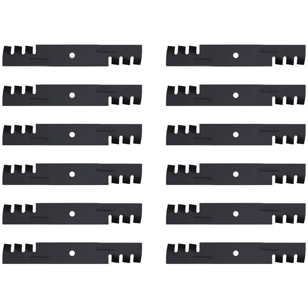 Qty 12: Toothed Mulching Blade Fits Bunton Replaces LAB50-0132_x12