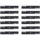 Qty 12: Toothed Mulching Blade Fits Snapper Replaces 1-7043