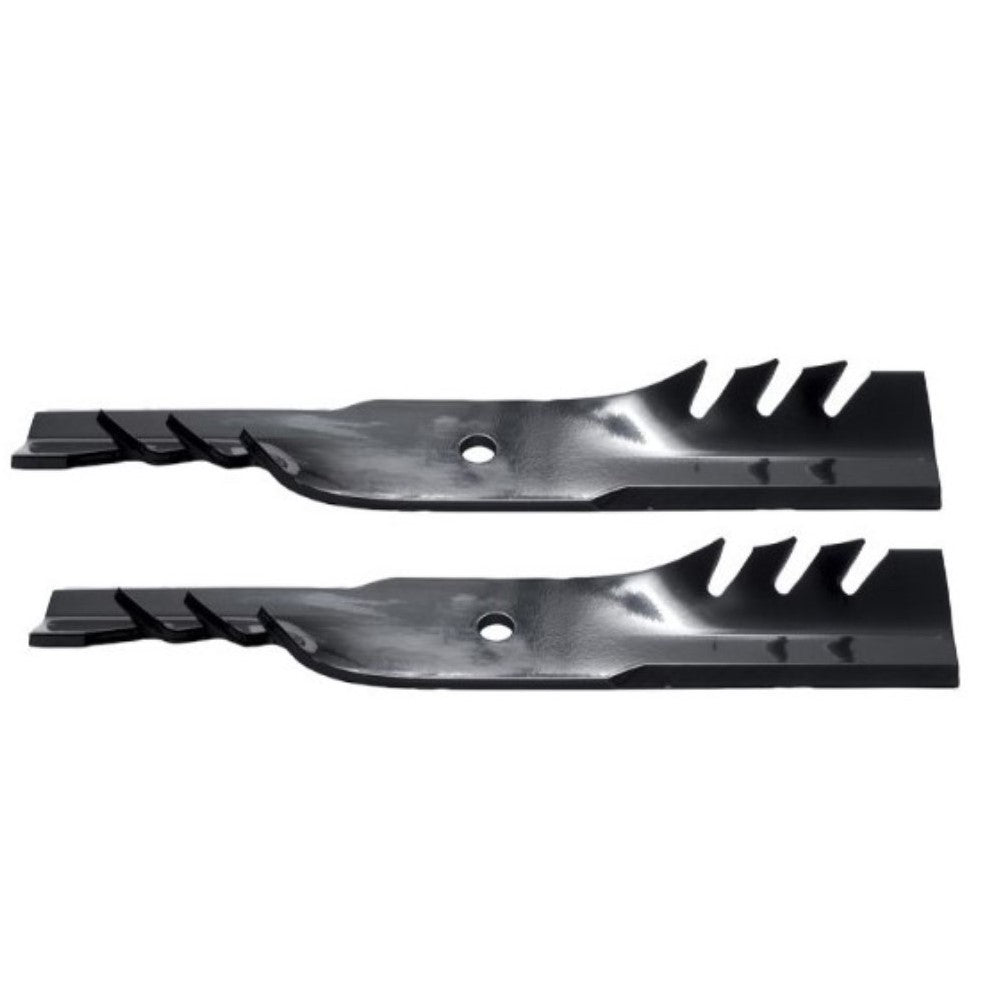 Set of (2) 16-1/2"X 5/8" Mulching Blades Fits John Deere 32", 36", 48" 52" Mower