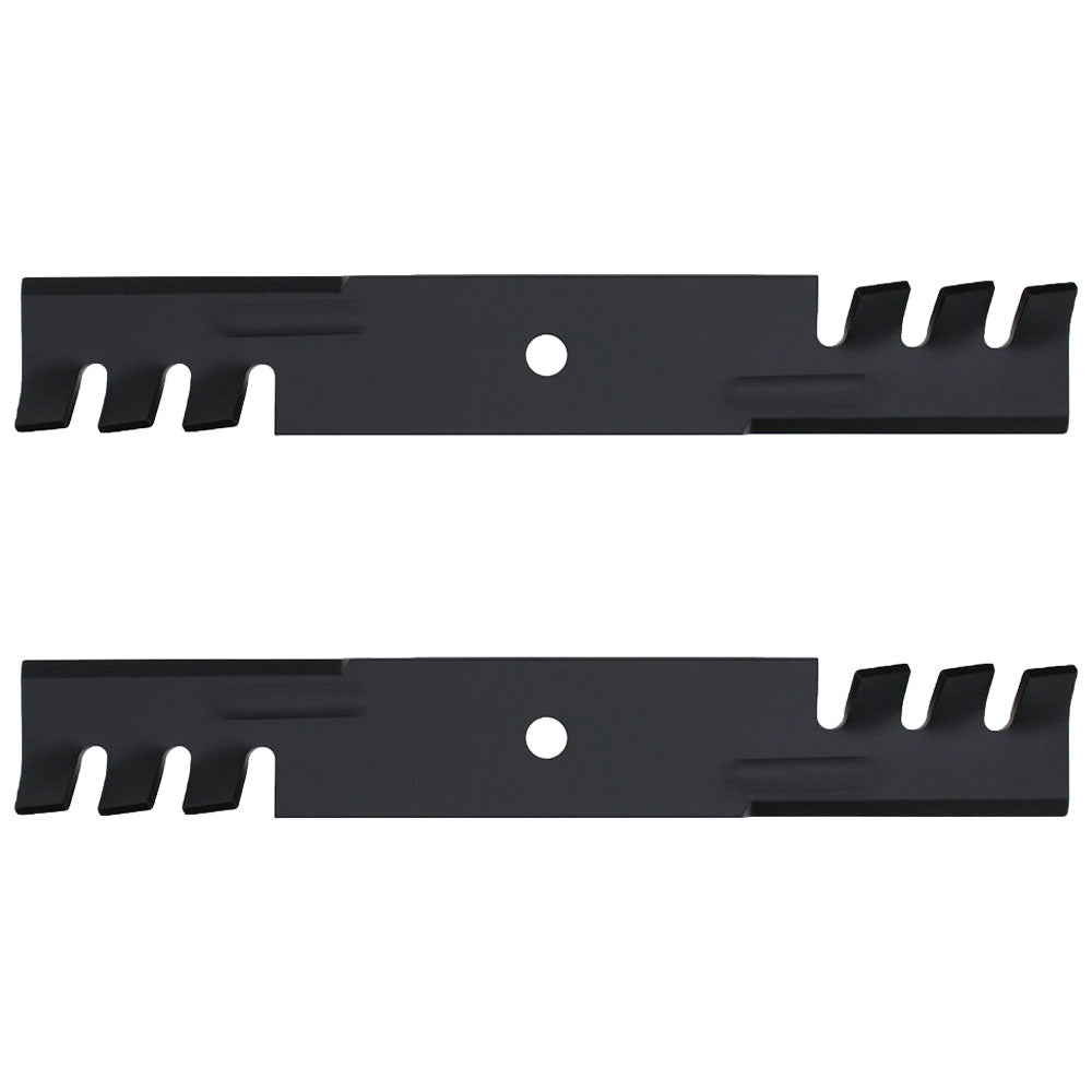 Qty 2: Toothed Mulching Blade Fits John Deere Replaces AM104489