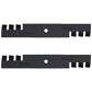 Qty 2: Toothed Mulching Blade Fits John Deere Replaces AM104489