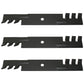 3pk Mulching Mulcher Mower Blades for Bad Boy 48" Cut 038-5350-00 038-5350-0050