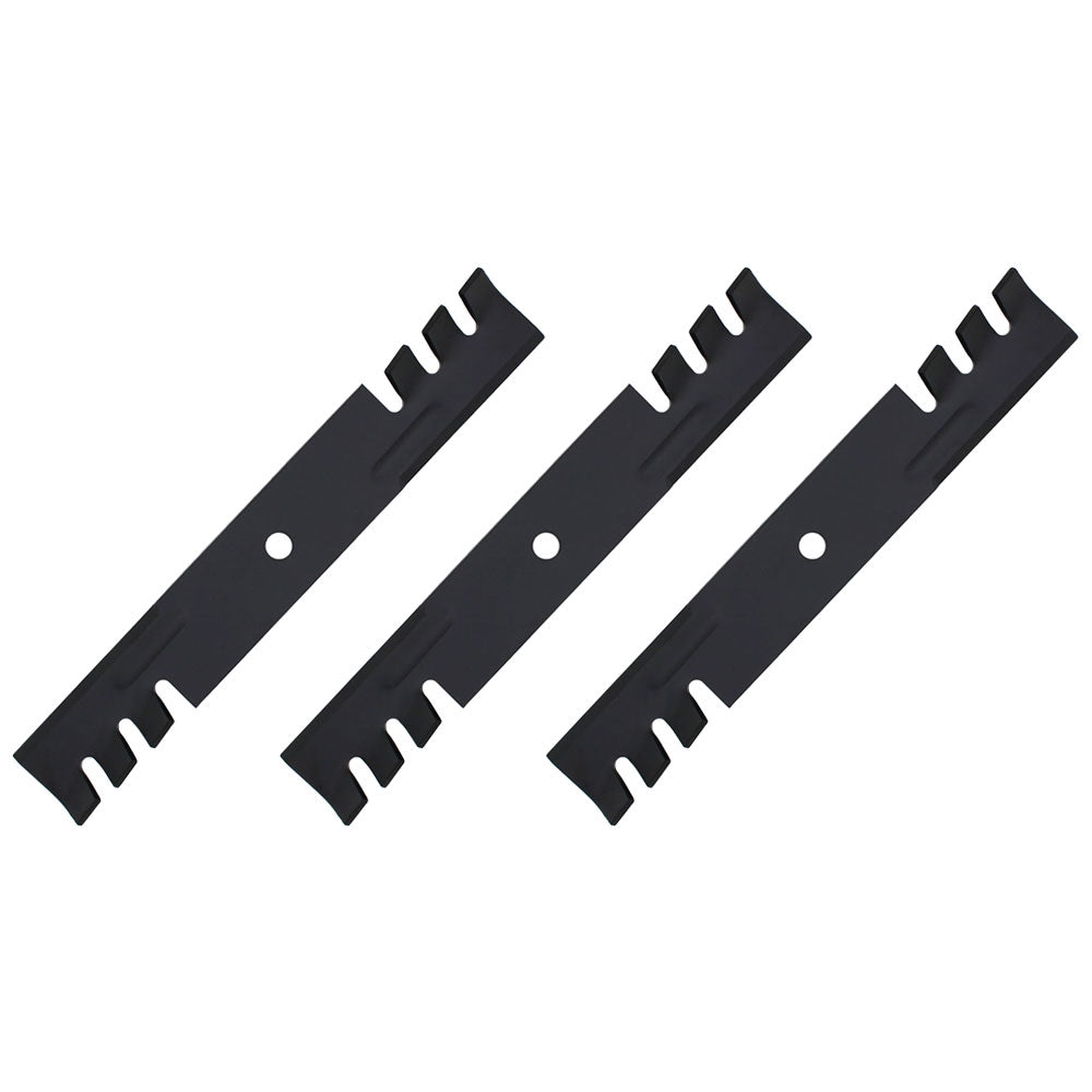 3 Pack HD Mulching Toothed Blades 48" Fits Toro 117-7277-03 107-3192-03 ZX4800