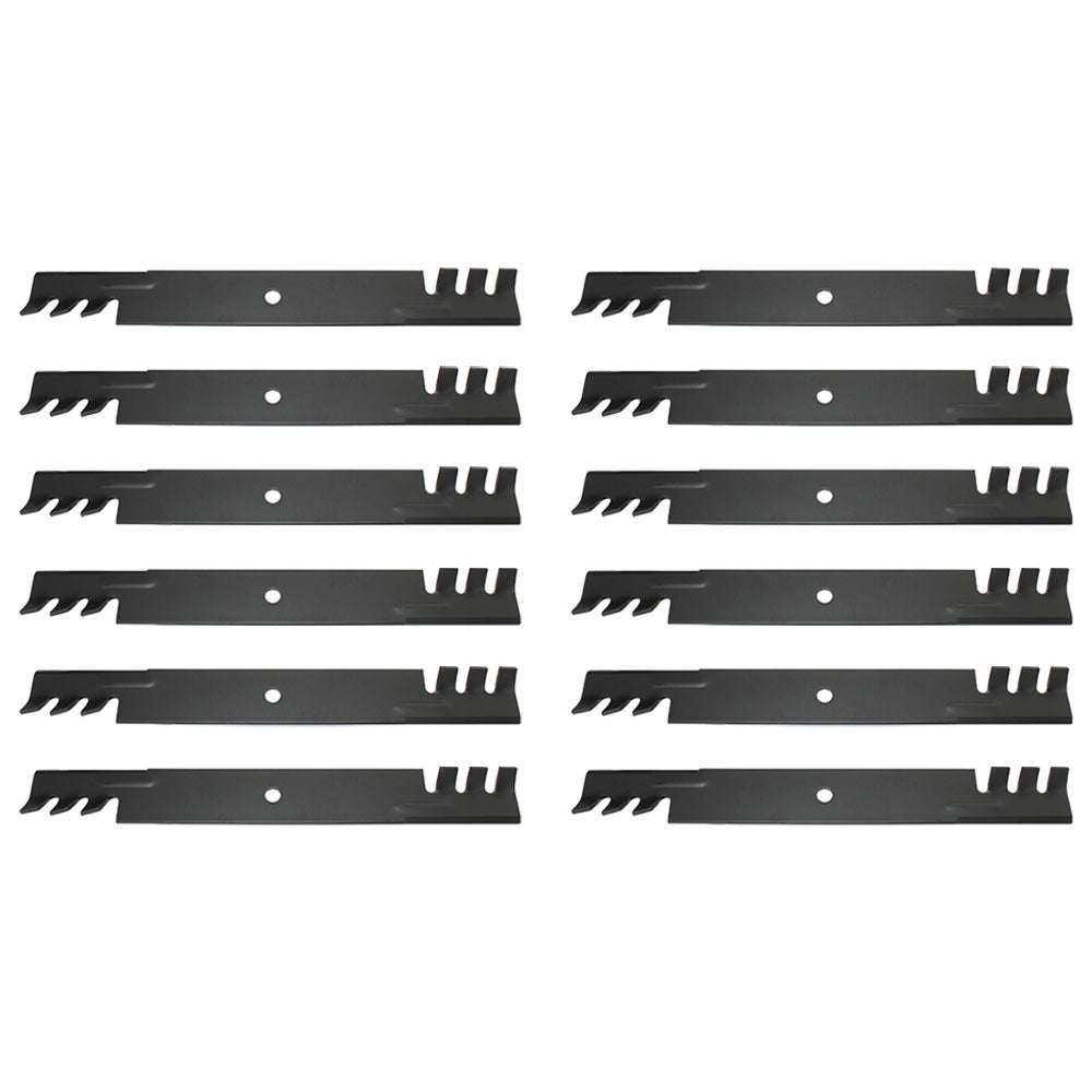 Qty. 12: Toothed Mower Blades Fits Bunton Replaces 79-117